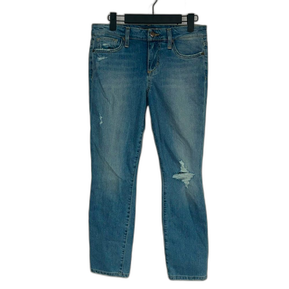 Joe’s Jeans Dana Skinny Ankle Mid Rise Distressed Denim Blue Jeans Size 27